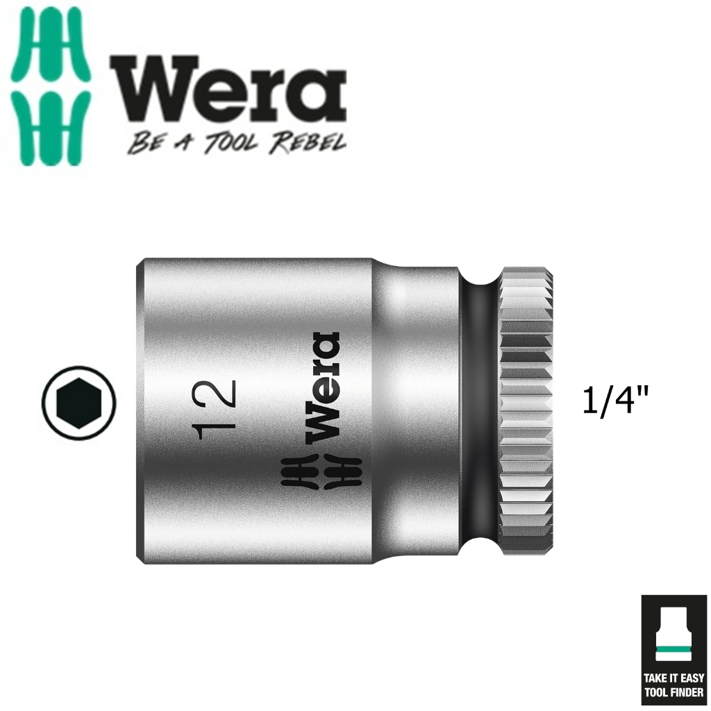 12mm Wera 螺絲開啟器 05003511001 8790 HMA Zyklop 1 / 4" 螺絲開口應用尺寸