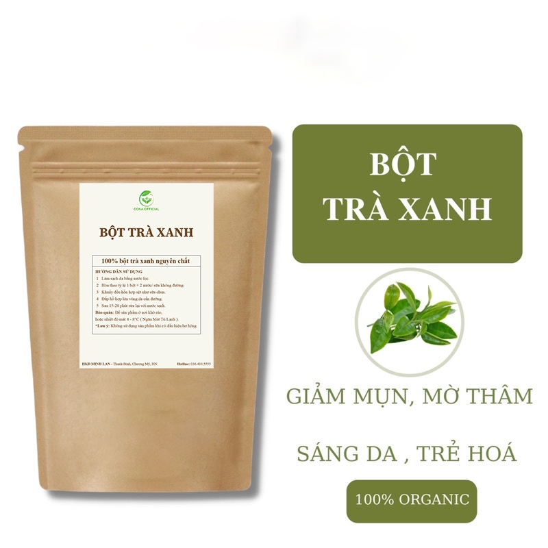 Cona 有機冷乾純綠茶粉 - 100% 有機純綠茶粉