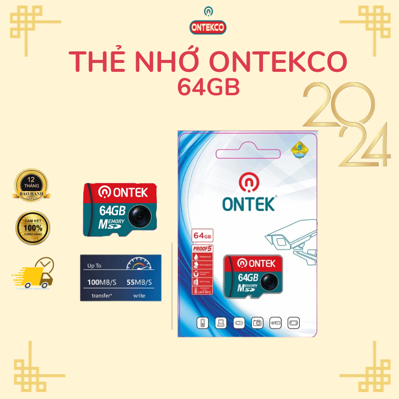 Ontekco 64G micro SD 卡速度高達 80M / s 專用相機