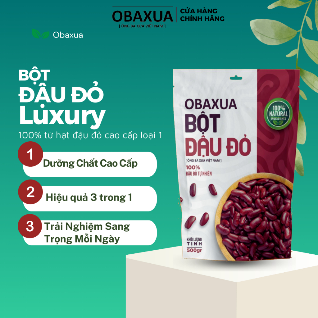 豪華 Obaxua 紅豆粉 500Gr 袋 - 提供優質營養素、奢華體驗