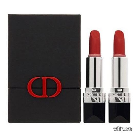 Dior Rouge 999 和 100 迷你套裝 1.5g -Delofil 唇膏