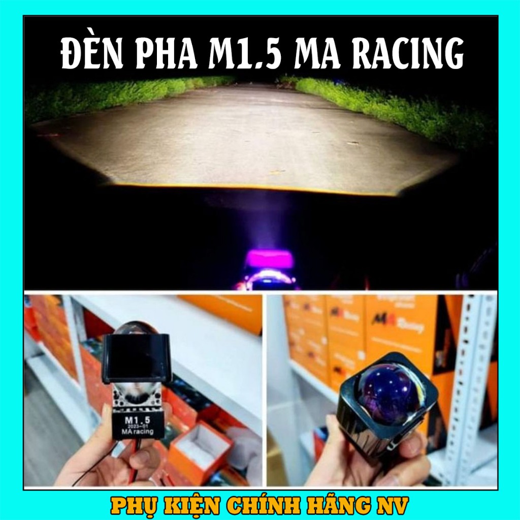 迷你球 Led 球燈 1.5 MA Racing 45W 紫色玻璃切割白燈帶摩托車和摩托車頭燈(價格 1 燈泡)新款
