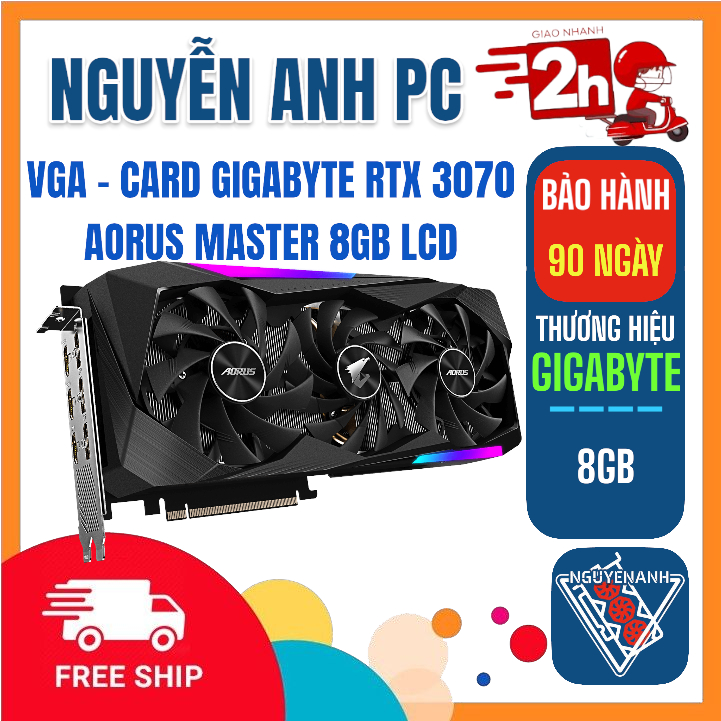 Vga 技嘉 RTX 3070 AORUS MASTER 8GB LCD 使用 -