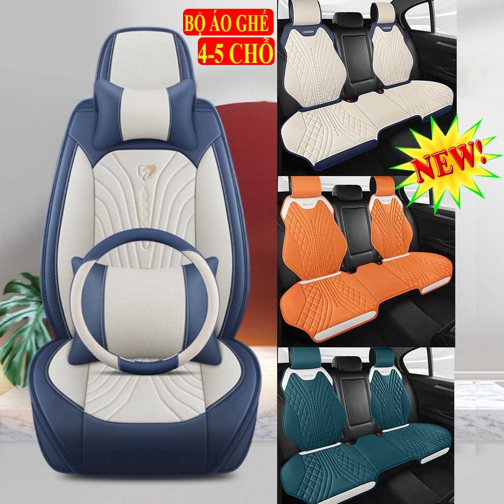 Full Nappa 4 5-Seater 皮革汽車座椅襯墊,高品質 Nappa 皮革座套,真皮汽車座套