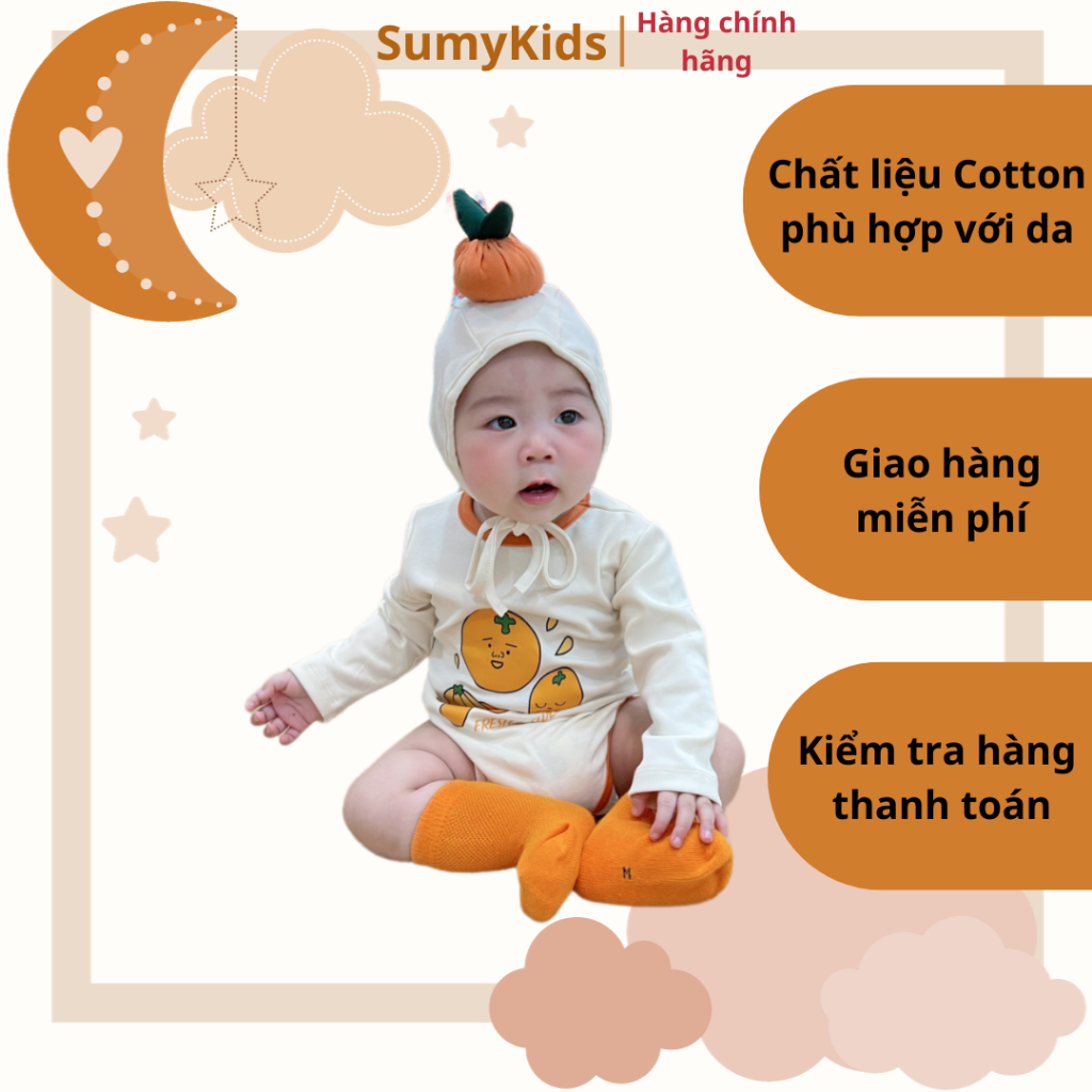 韓式橘子連身衣新年時尚嬰兒