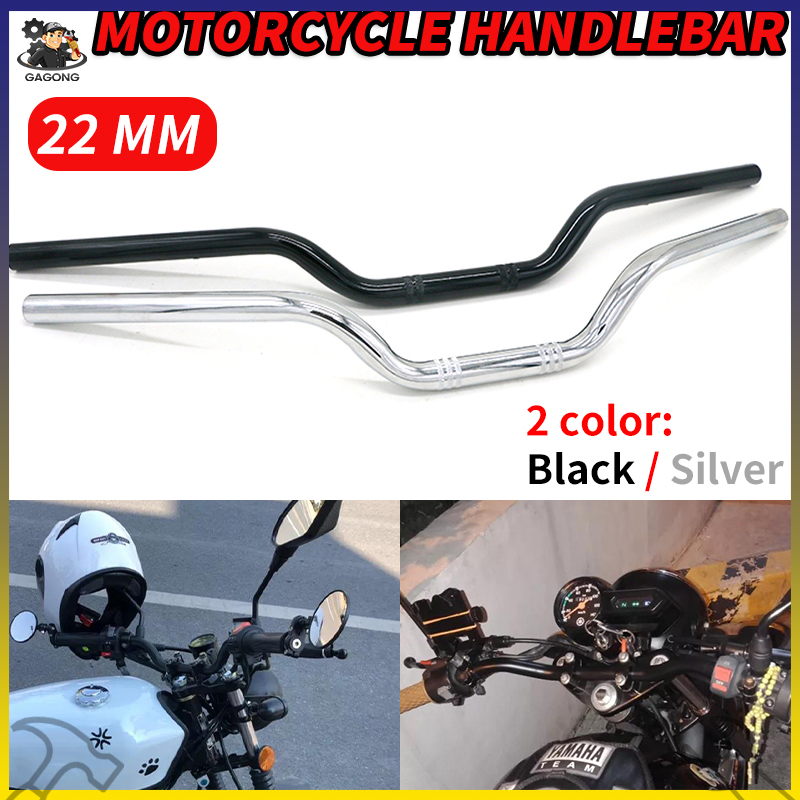 22mm 多功能摩托車可重複使用黑色復古把手開關桿把手適用於經典摩托車踏板車把手