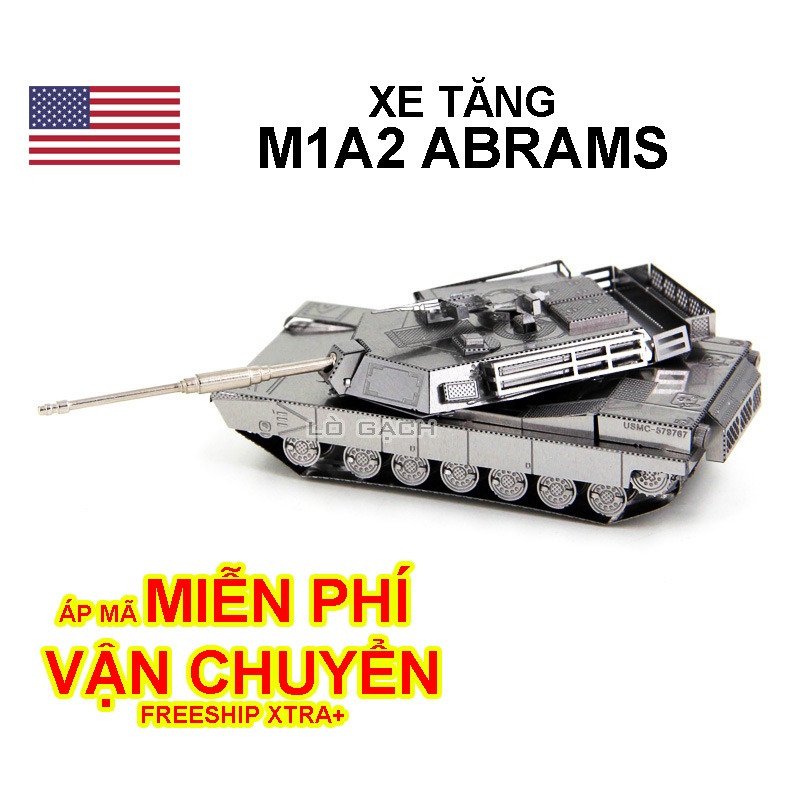 金屬模型坦克 M1A2 Abrams Us Military(未安裝)