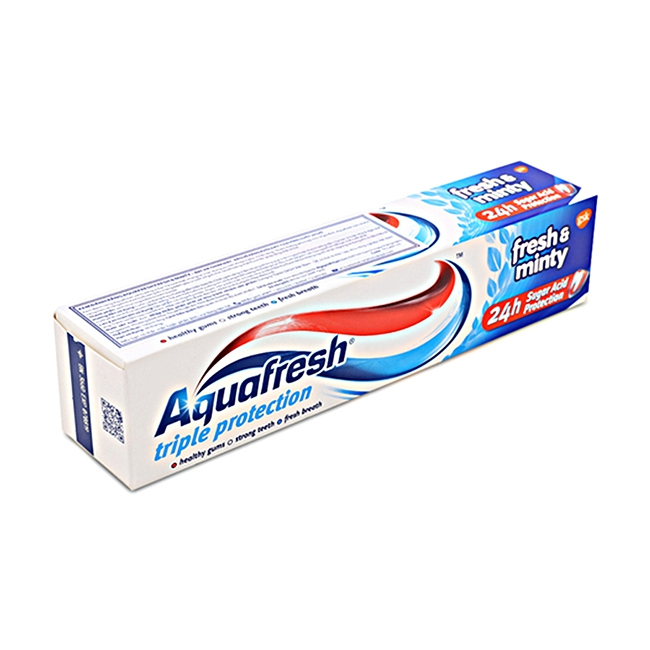 Aquafresh 三重保護新鮮薄荷牙膏 100 毫升 - 英國