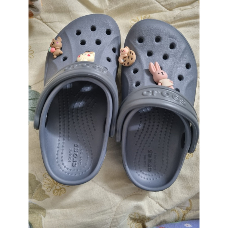 [尺碼 22-30] Crocs 耐用處理兒童拖鞋帶 Jibbitz 作為禮物