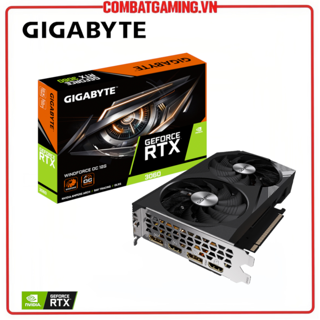 Vga 顯卡技嘉 GeForce RTX 3060 WINDFORCE OC 12GB Gdr6 正品