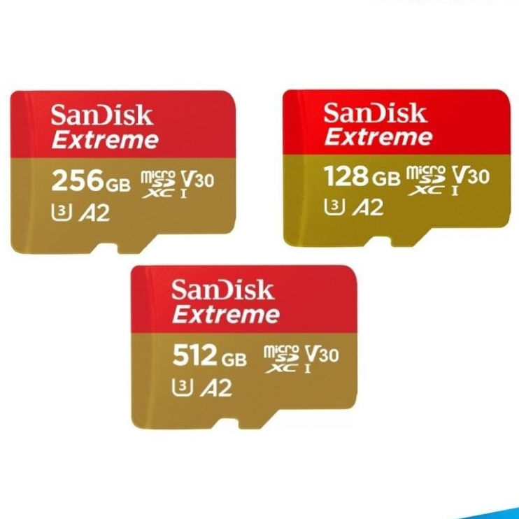 Sandisk Extreme 128GB / 256GB / 512GB A2 ~ 190MB /s 存儲卡 -
