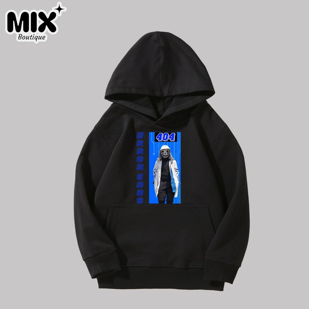 非常酷的黑色 Sans Hoodie 404 Sans 707