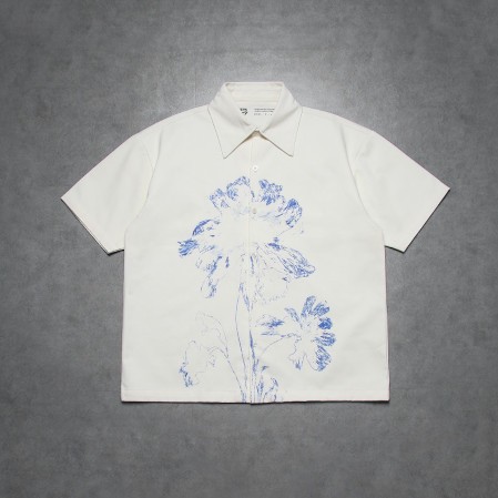 正品“花朵”off WHITE 襯衫 - 夏季