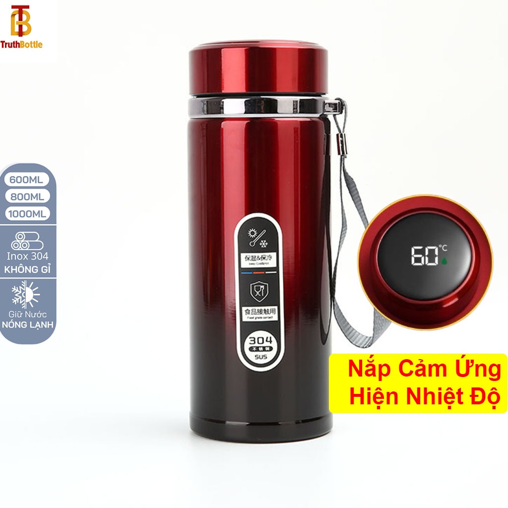 紅色保溫瓶 - 容量 500ml、800ml、1000ml 保持加熱長達 12 小時 -BTC02