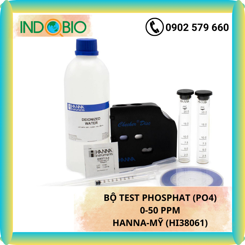 【正品】磷酸鹽測試套件(PO4)3 比例,hi38061 HANNA-Usa【帶公司】