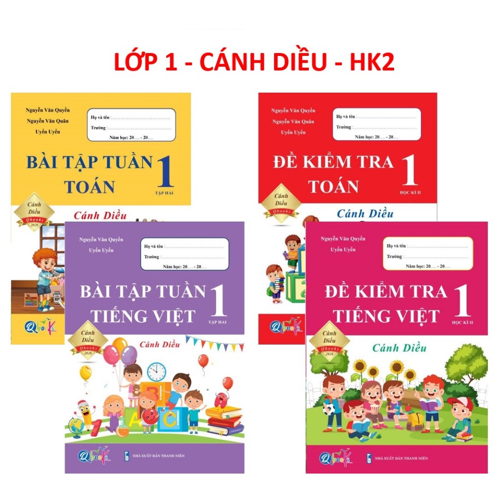 書籍 - 每週練習和數學測試 - 1 年級越南 - 第 2 學期
