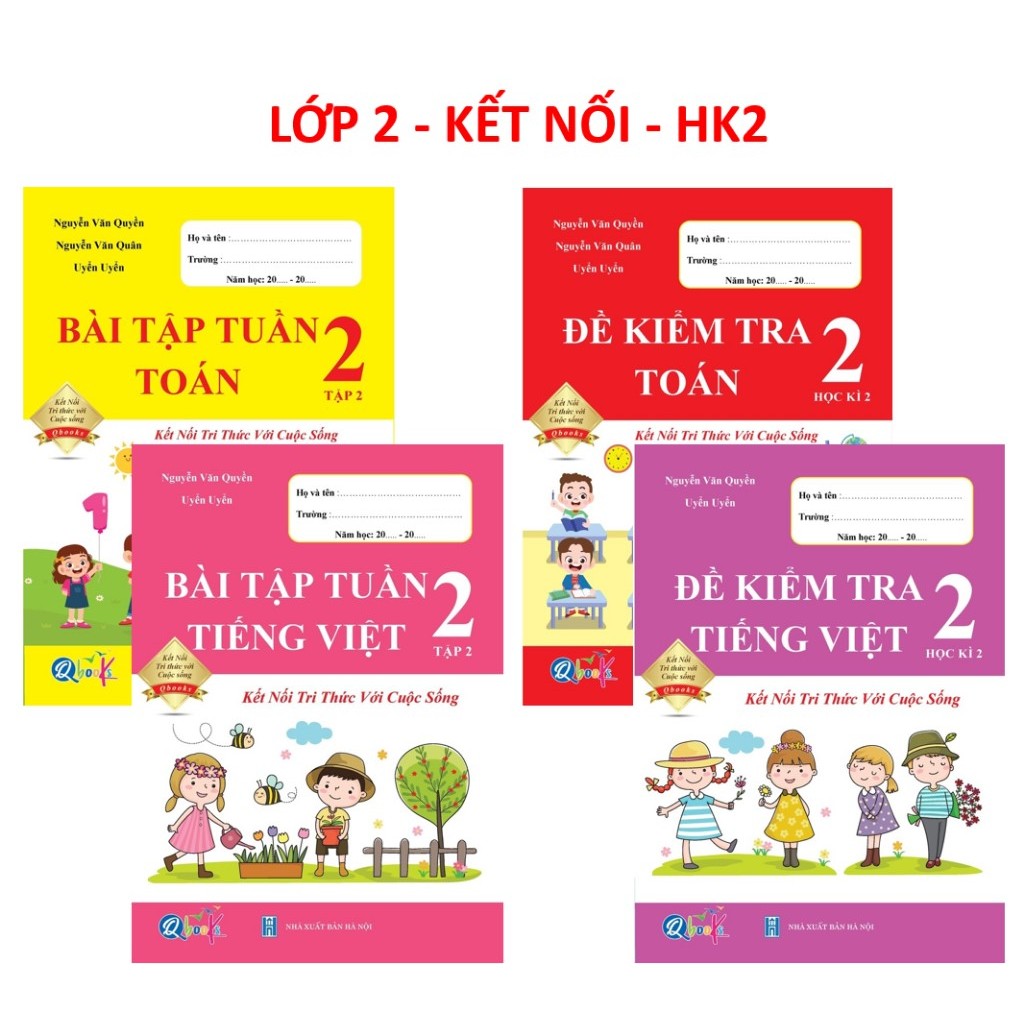 書籍 - 每週練習和數學測試 - 2 年級越南,第 2 學期連接集 2