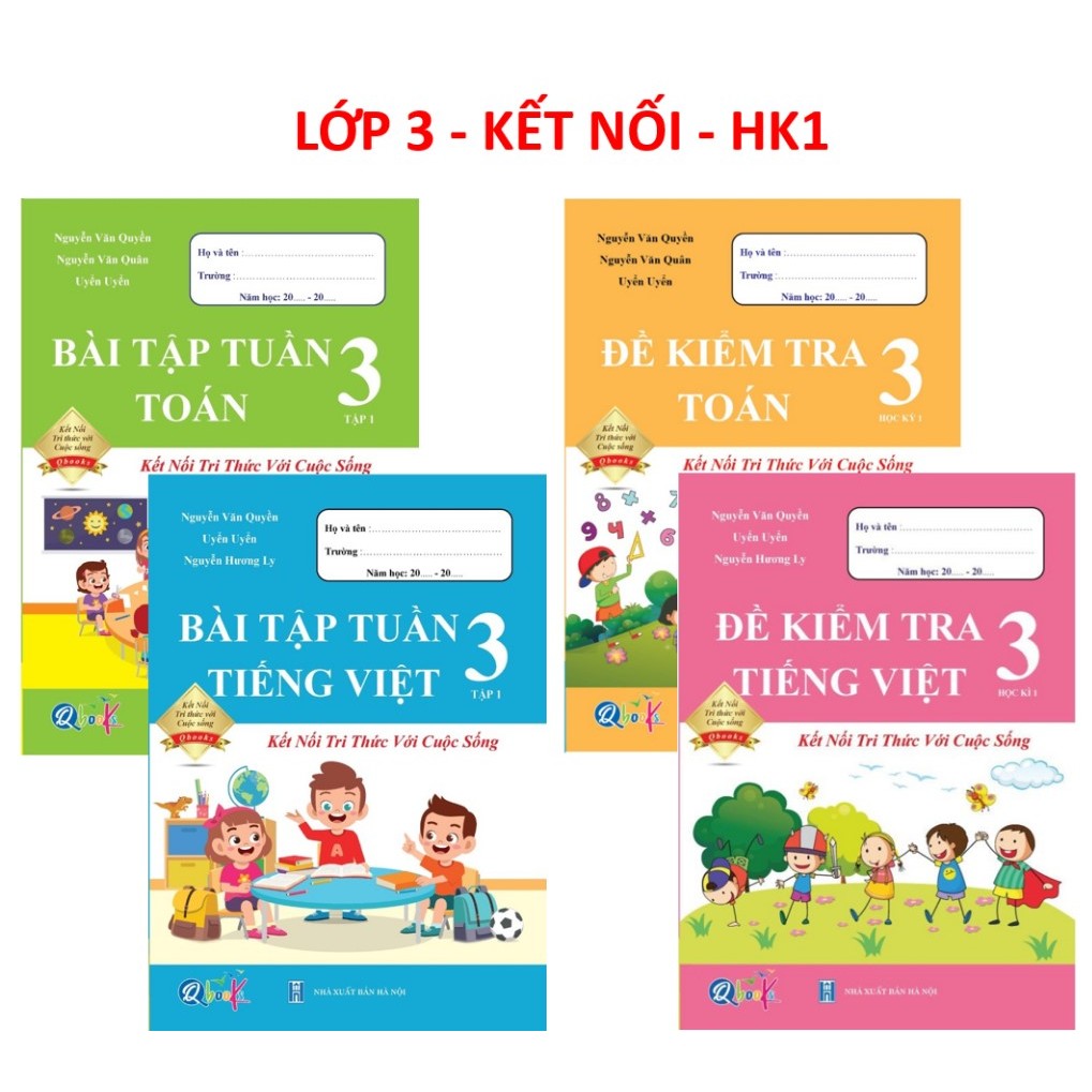 書籍 - 每週練習和數學測試 - 3 年級越南,第 1 學期連接集