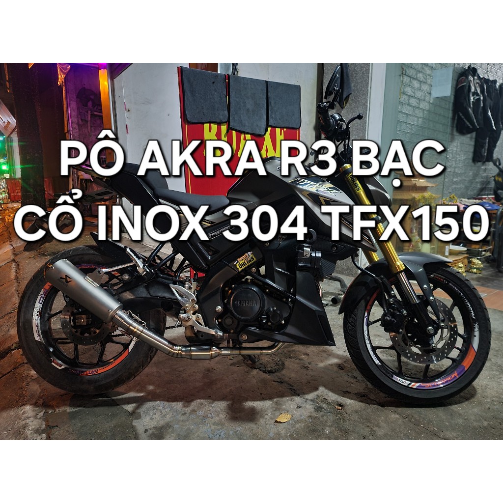 Akrapovic R3 銀色和不銹鋼琴頸 304 雅馬哈 TFX150