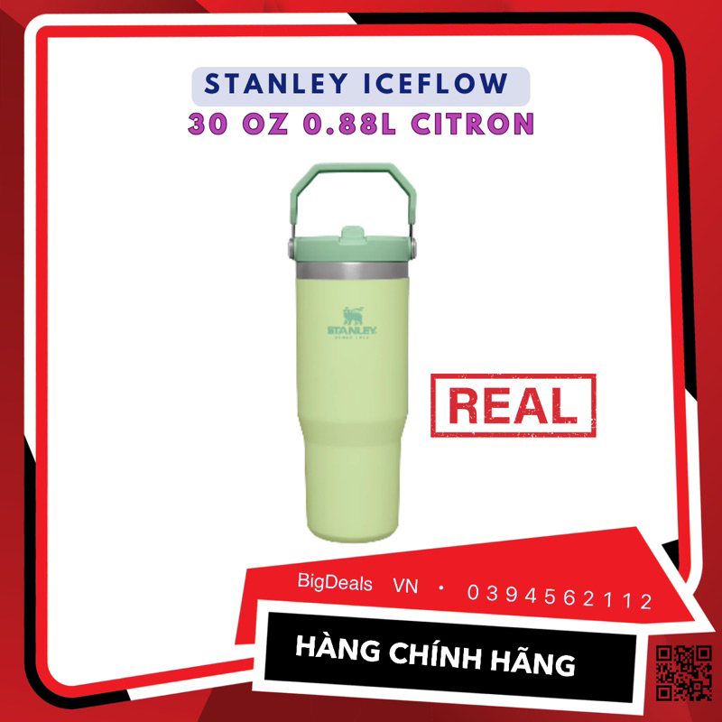 Stanley Iceflow 翻蓋吸管杯 30 盎司 0.8 升,香 ️ BigDealsVN