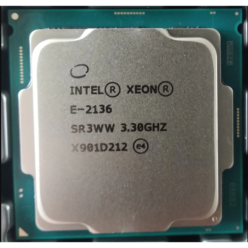 Cpu XEON E-2136 (3.3GHZ - 4.5GHZ) 12 螺紋/插座 FCLGA1151