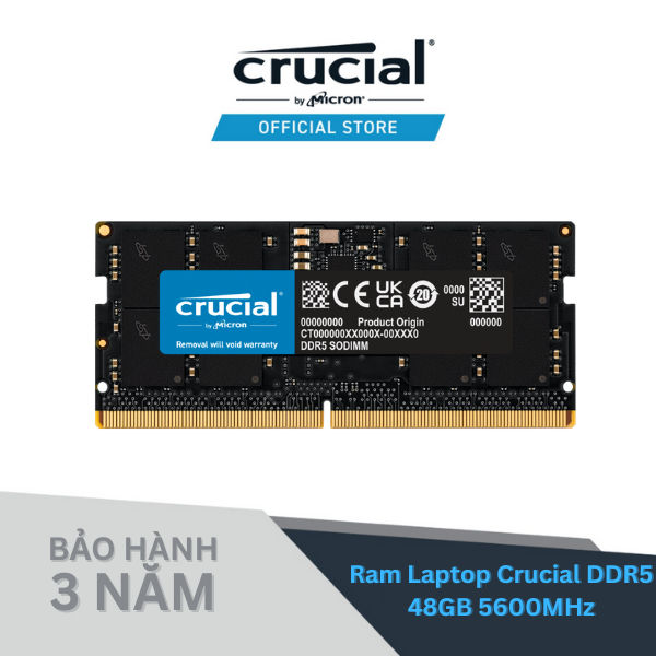 Crucial 英睿達 DDR5 48GB 5600MHz 1.1v CT48G56C46S5 筆記本電腦內存