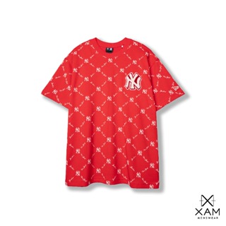 New Era monogram NY New York T 恤,出色的紅色,加厚,透氣 CoolEra 面料