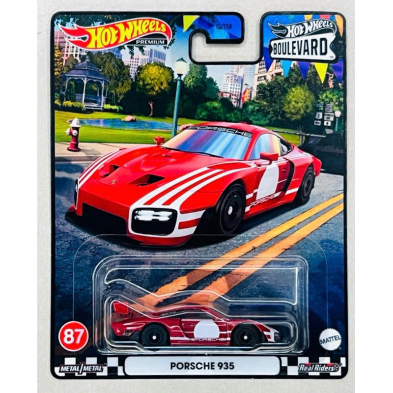 Hobby Store Hot Wheels Premium 大道保時捷 935 模型車紅色