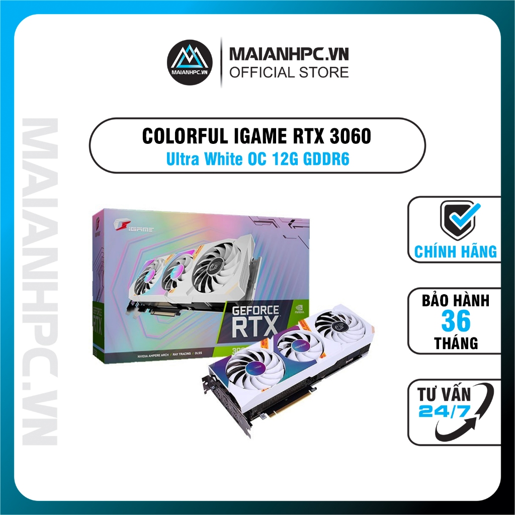 七彩 IGame GeForce RTX 3060 超白 OC 12G-V 顯卡