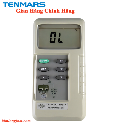 溫度計,代碼:yf-160a,品牌:tenmars - 台灣,用於實驗室