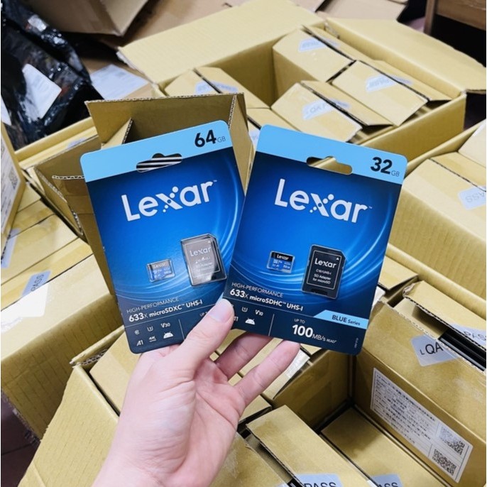 Lexar MicroSDHC 64GB / 32GB U1 V10 A1 存儲卡 - 高耐用、快速讀取速度