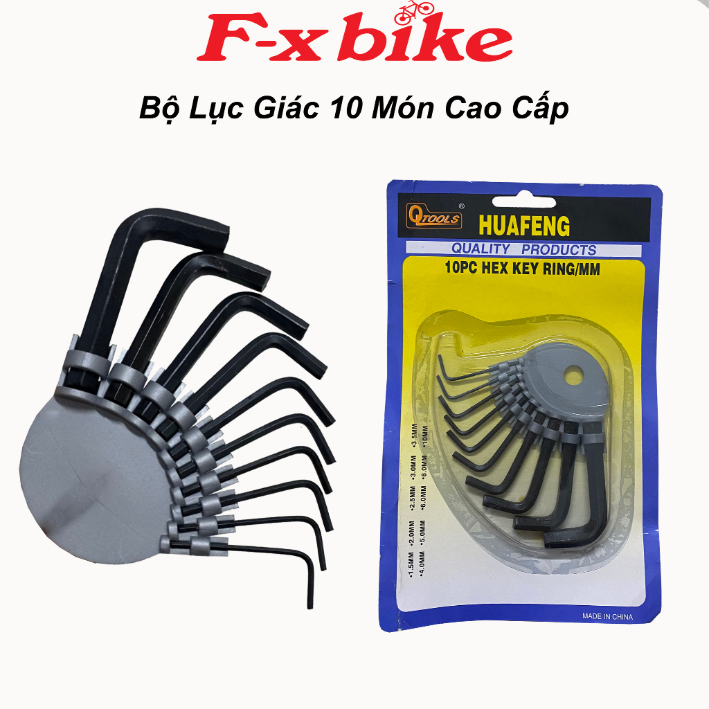F-x Bike 10 件套六角套裝,適用於運動自行車的多功能自行車維修