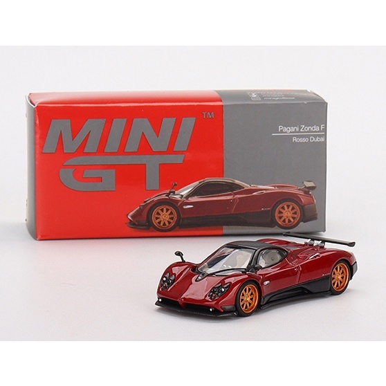 帕加尼 Zonda F Rosso 迪拜 1 /64 MiniGT MGT00382 汽車模型