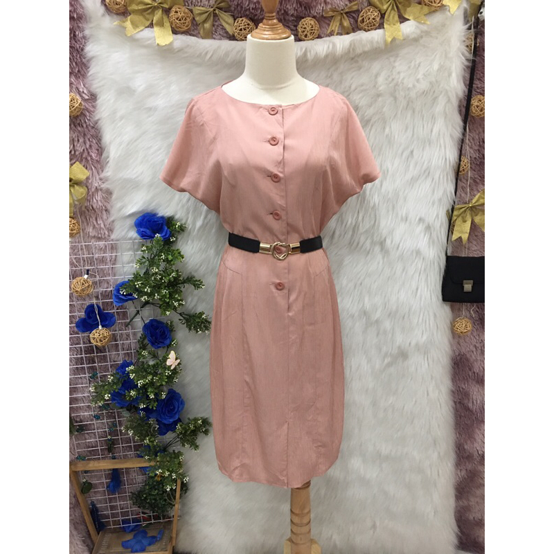 (D406)🌹Partout Sang Dep 2 袖連衣裙 - 尺碼 S M