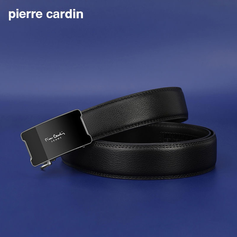 正品 Pierre Cardin 男士皮帶,100% 正品牛皮,自鎖式