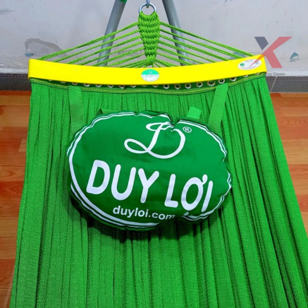 大型 Duy Loi 折疊吊床網帶枕頭 - 7-8 公斤框架的 18 孔
