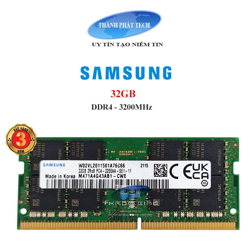 32gb 三星 DDR4 筆記本電腦內存、Skhynix、美光 2400 / 2666 / 3200Mhz 4 年