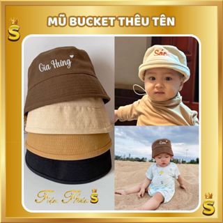 【刺繡姓名】漁夫帽漁夫帽0-8歲韓式嬰兒漁夫帽
