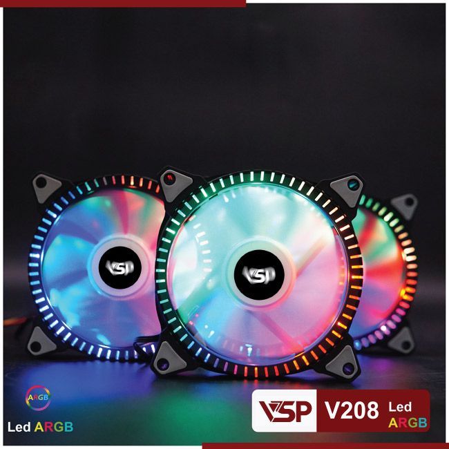 Argb 120MM V208 LED 散熱器風扇