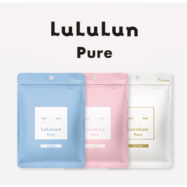 [Lulun] 日本面膜 - 1 包 7 片 - LULULUN PURE 日常面膜系列