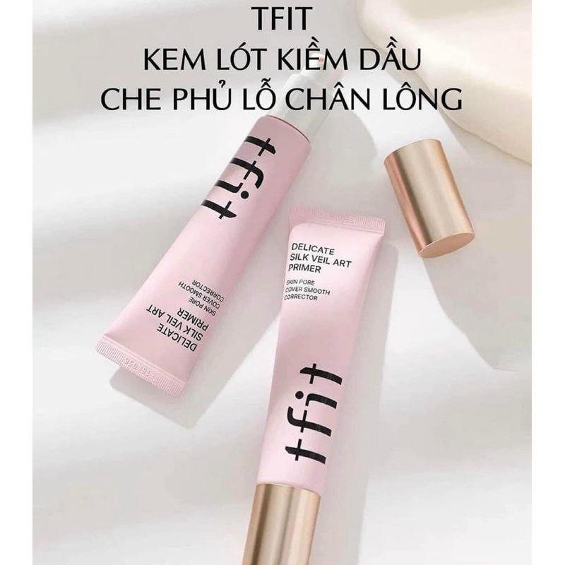 Tfit - 啞光粉色妝前乳遮蓋毛孔 - 鹼性油