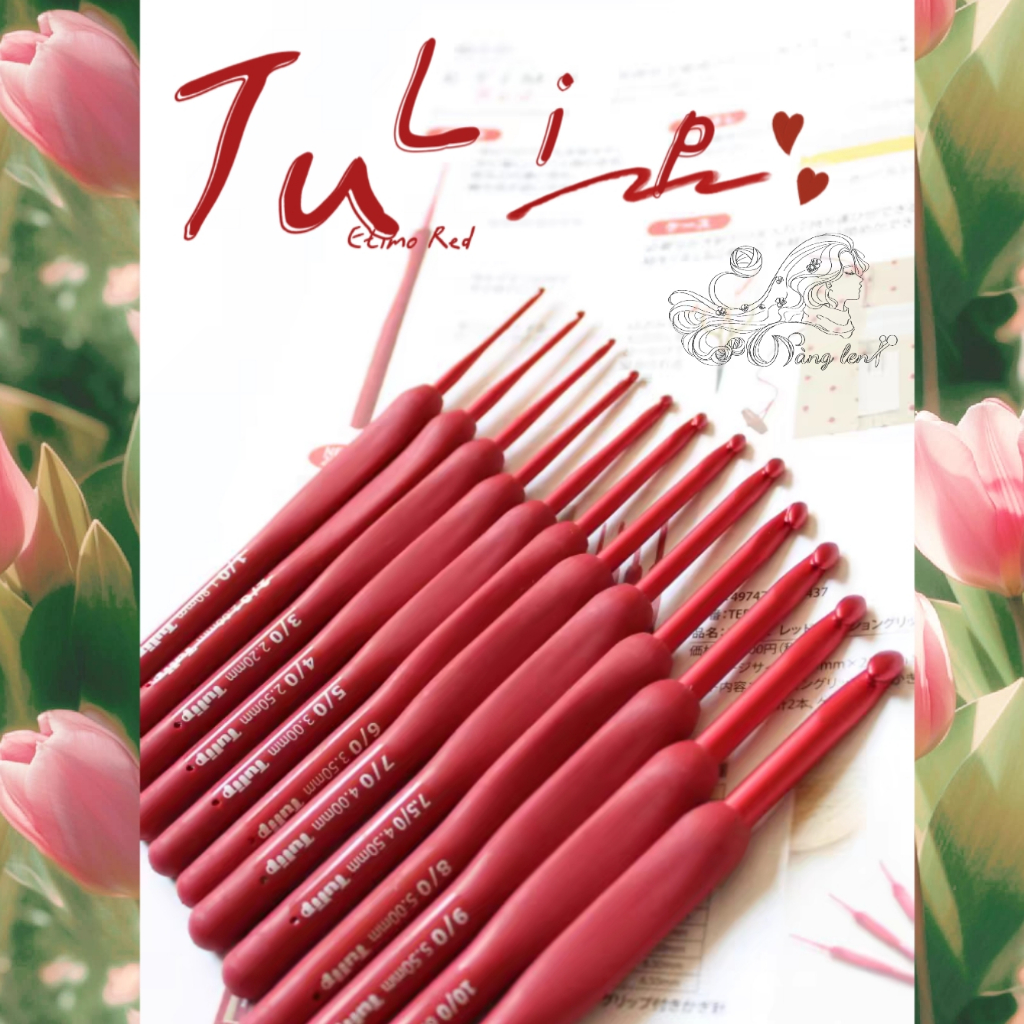 Tulip Etimo 紅色鉤針 - 日本正品