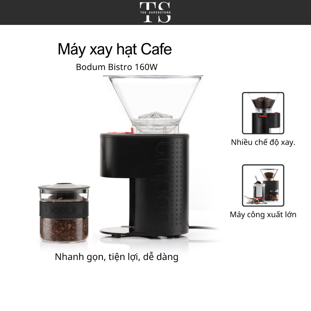 Bodum Bistro 丹麥咖啡研磨機 - 功率 160W - 正品 -