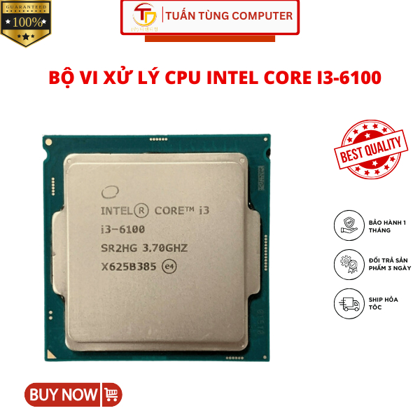 Intel Core i3-6100 CPU 處理器隨附導熱膠 - 正品電腦配件