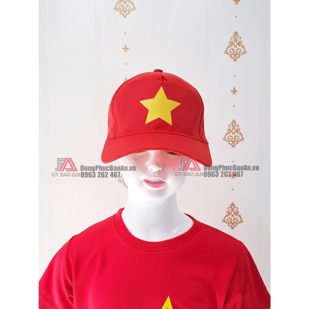 兒童黃星紅旗帽 - 帽子、黃星帽子、活動、學齡前兒童、小學旅行帽
