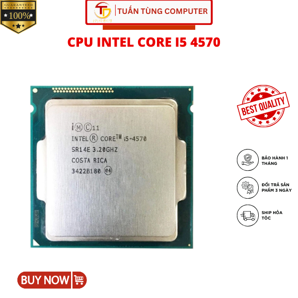 Intel Core i5 4570 CPU(3.60GHz,6M,4 核 4 線程)隨附膠水 - 正品電腦配件