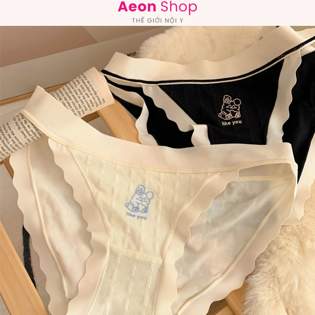 棉質女式內褲,帶軟膠縫和抗菌底 AEON.SHOP Q017
