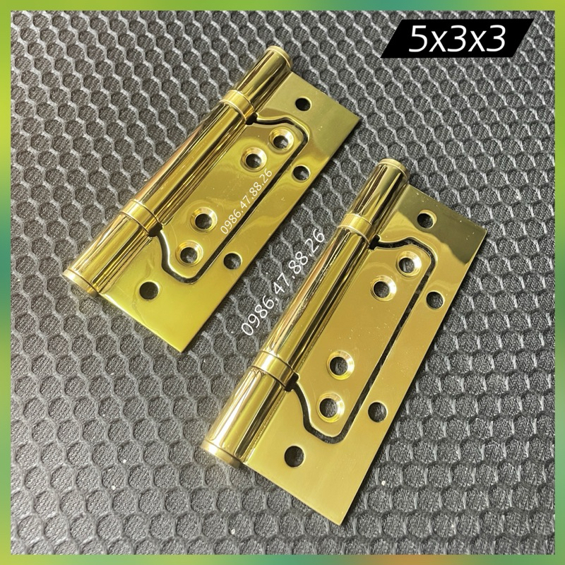 耐用的黃色不銹鋼陰陽鉸鏈木門鉸鏈 - 價格 1 件 - 帶螺絲