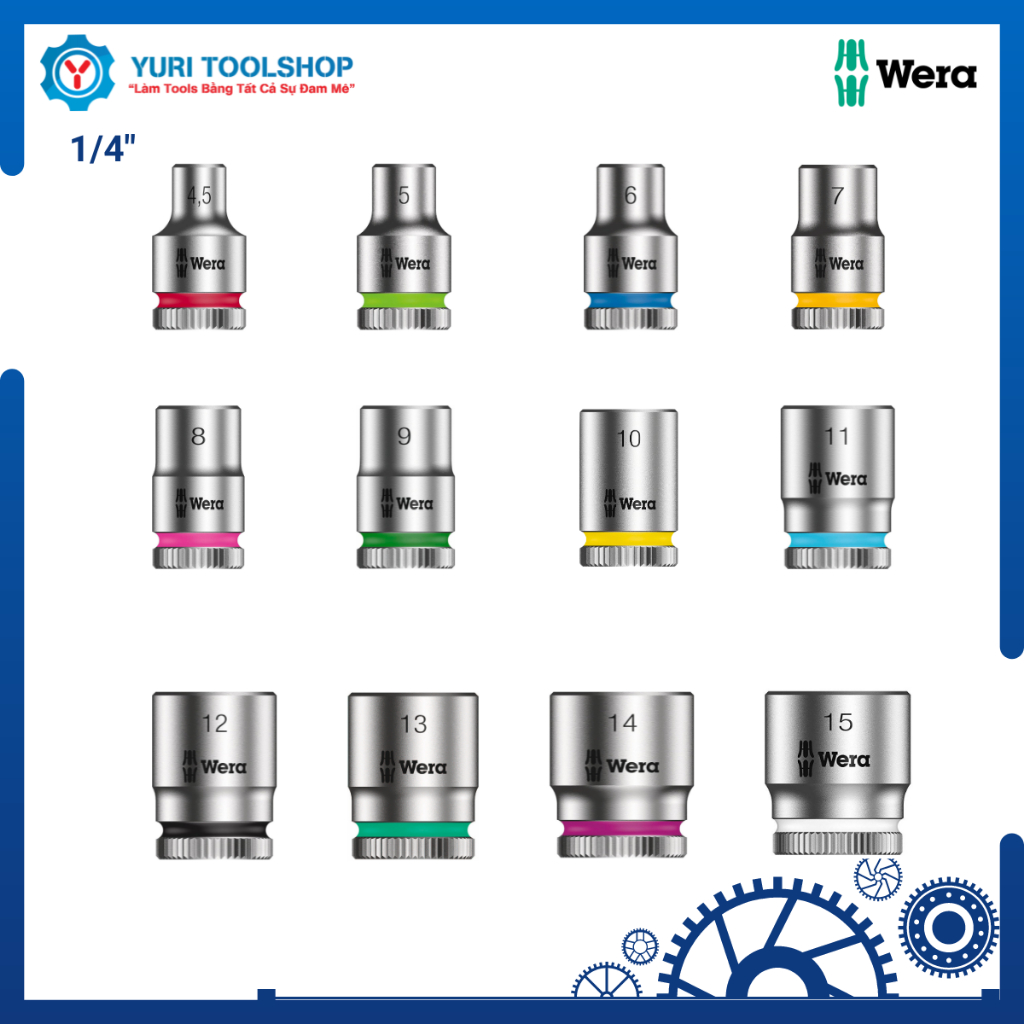 孔徑(管)1 / 4" Wera 8790 HMA Zyklop 套筒