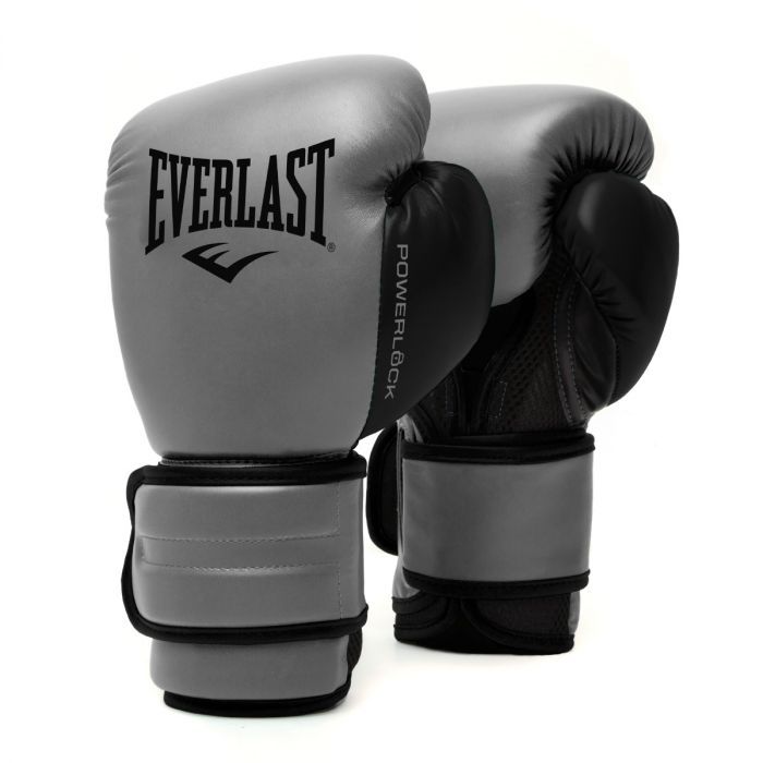 Everlast Powerlock2 Pro 鉤環拳擊手套 - 木炭色